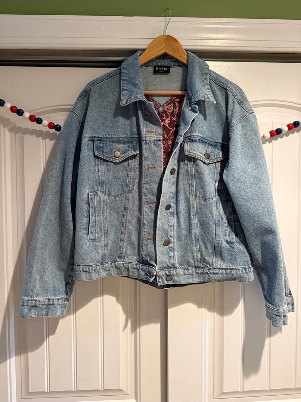 Fate Light Blue Denim/tapestry Jacket - Picture 2 of 5